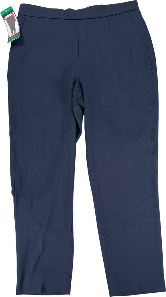 Banana Republic Women’s Black Tapered Leg Pull On Ankle Pants - 12