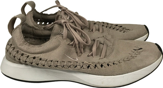 Nike Women’s Gray Suede Dualtone Racer Woven Lace Up Sneakers - 10