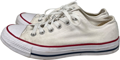 Converse Women’s White Canvas Low Top Lace Up Casual Sneakers - 8