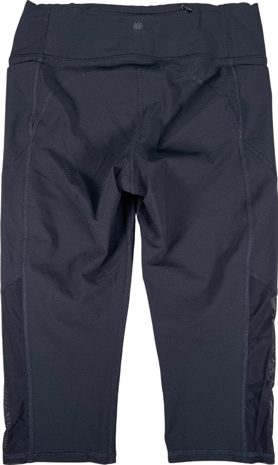 Athleta Women’s Black Dobby Action Crop Athletic Leggings - S