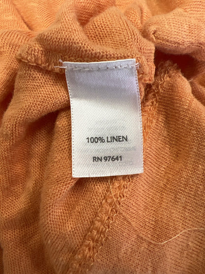 J.Jill Women’s Orange Linen Stretch Sleeveless Tank Top - M