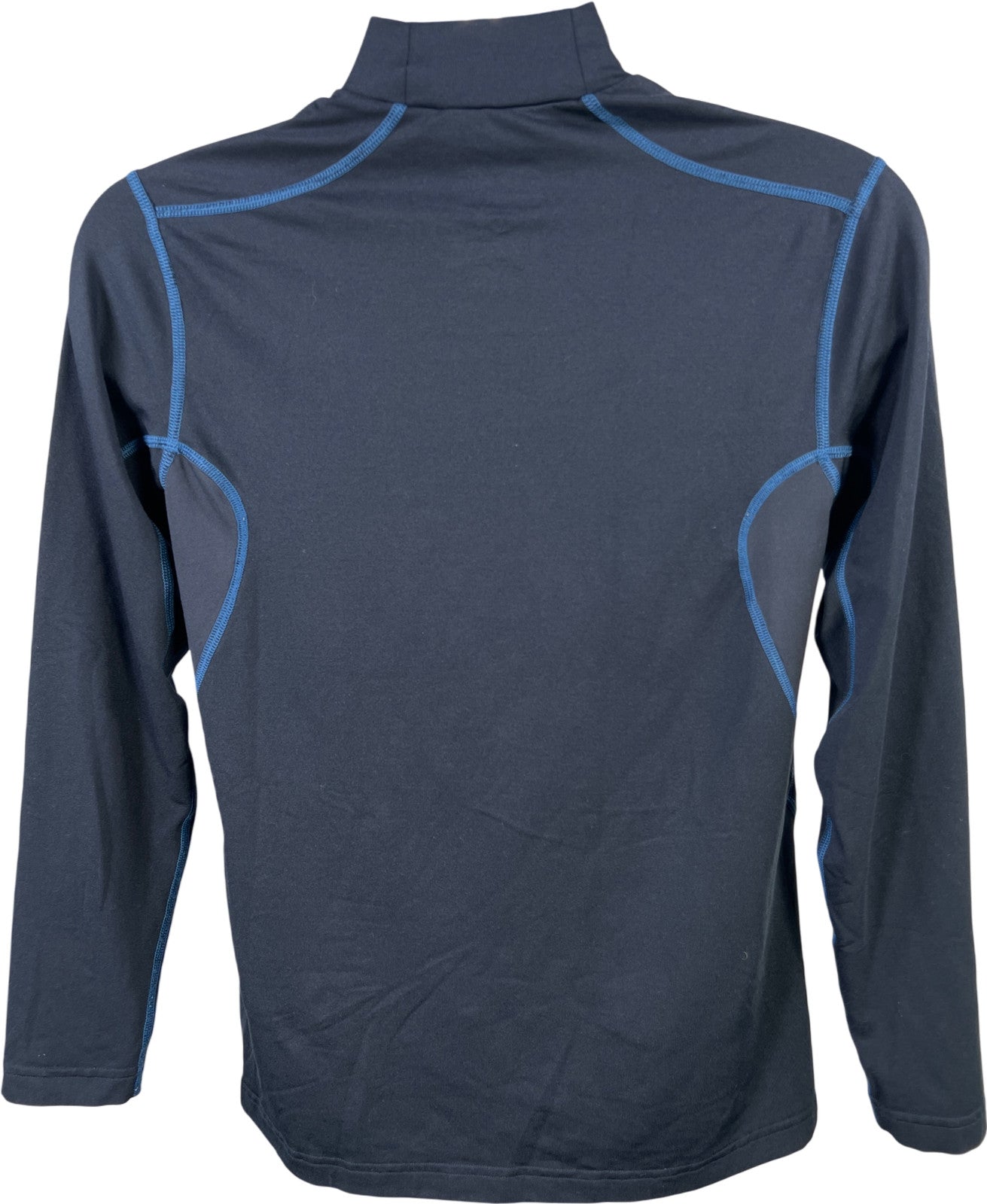 Nike Men’s Blue Fitted Pro Combat Long Sleeve Athletic Shirt - M