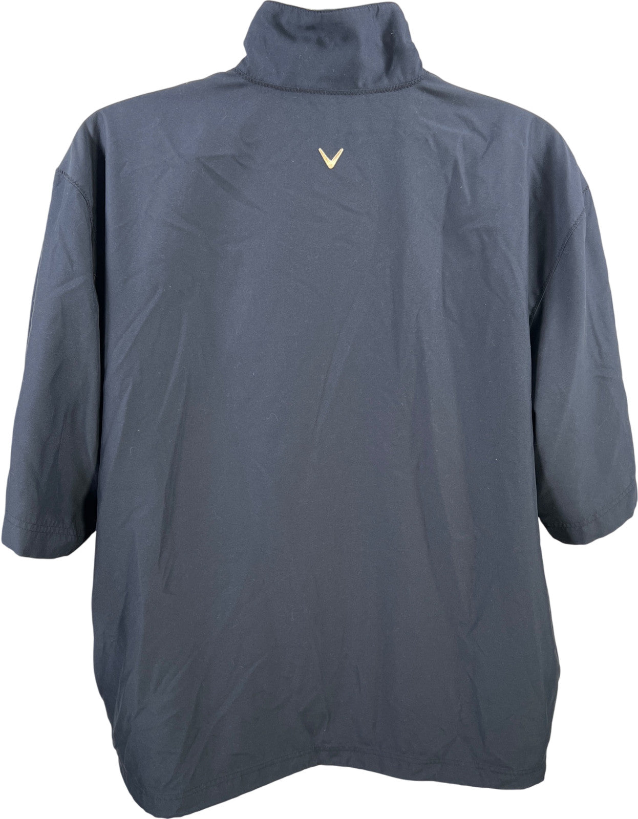 Callaway Golf Men’s Blue Short Sleeve Microfiber 1/4 Zip Pullover Jacket - L