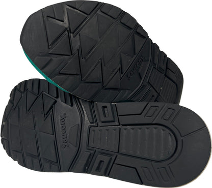 Saucony Unisex Gray/Green Shadow 600 Mercury Lace Up Athletic Sneakers - 10.5