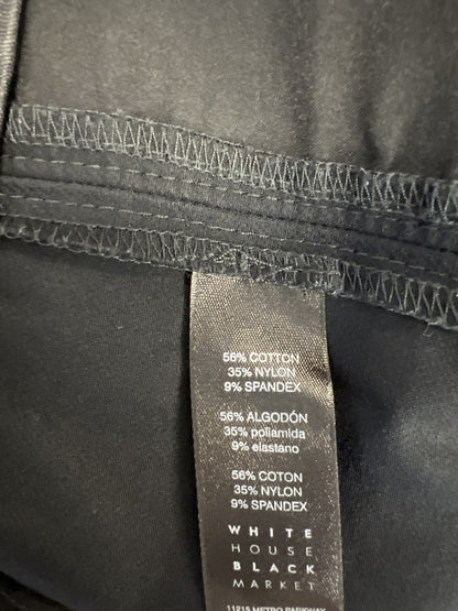 White House Black Market Women’s Black The Flare Crop Pants - 00