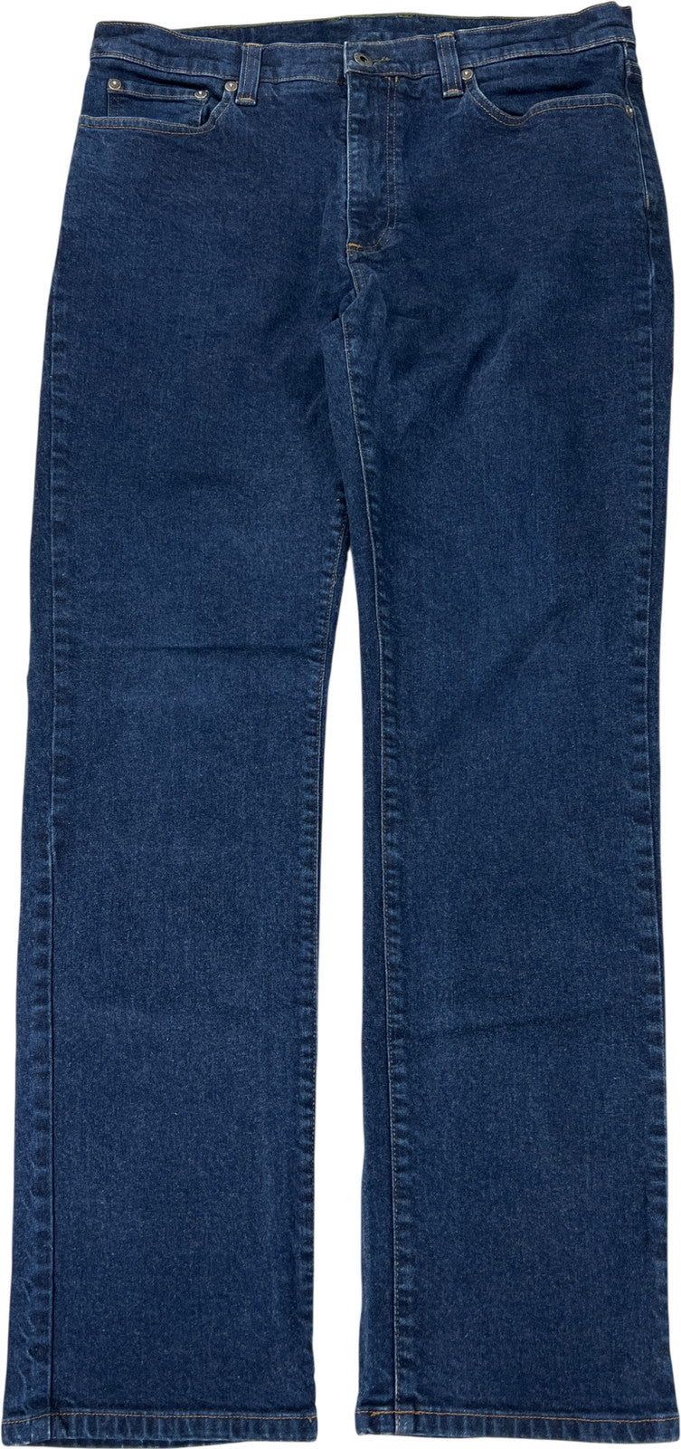 L.L Bean Men’s Dark Wash Standard Fit Denim Jeans -36x32