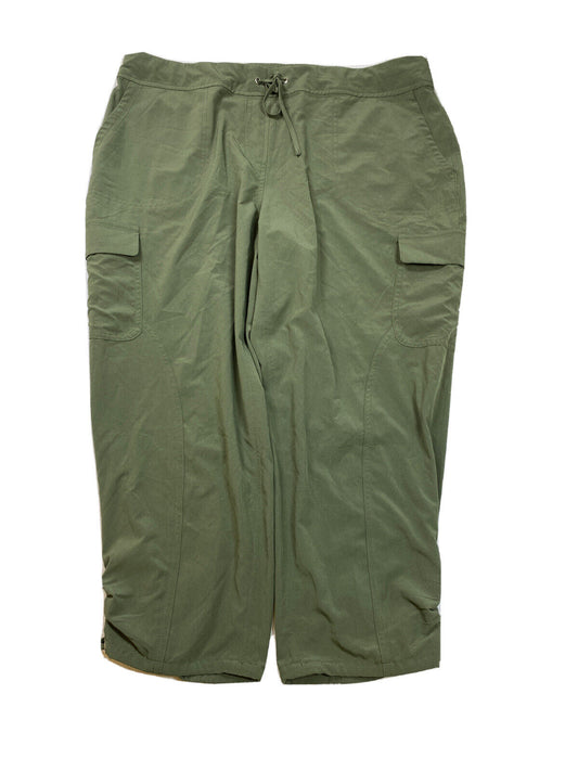 Chico's Pantalones capri cargo con cordón verde oscuro para mujer - Petite 2/US 12P