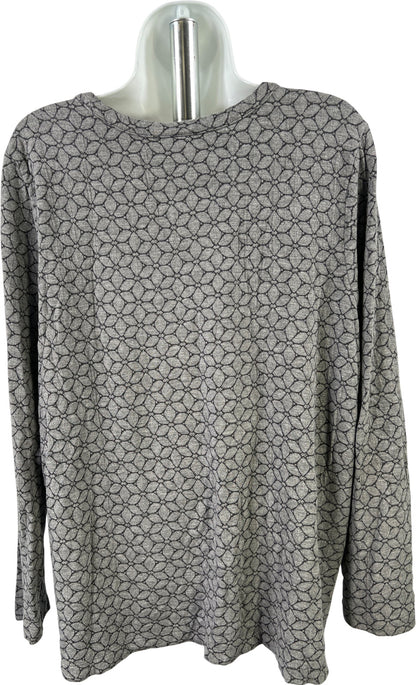 J.Jill Women’s Gray Long Sleeve Crew Neck Shirt - L