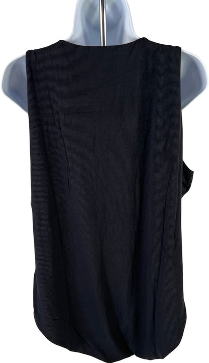 Soma Women’s Black Ribbed High Neck Sleeveless Bodysuit - XXL