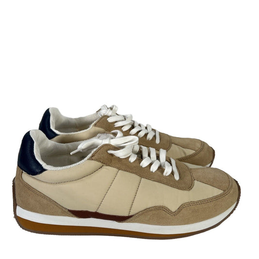 Madewell Men's Beige/Tan League Suede Lace Up Athletic Sneakers - 9