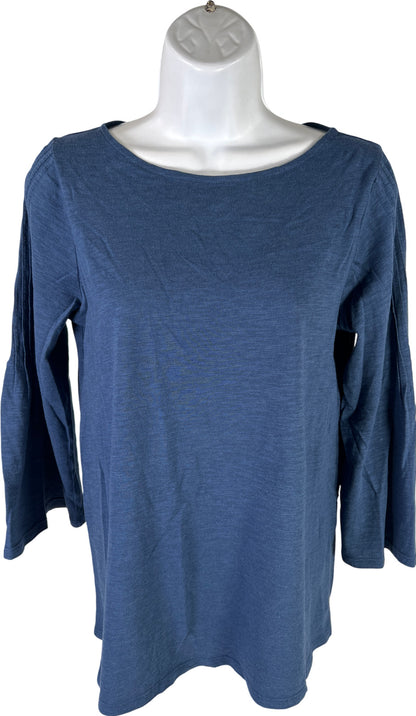 J.Jill Women’s Blue 3/4 Bell Sleeve T-Shirt - XS