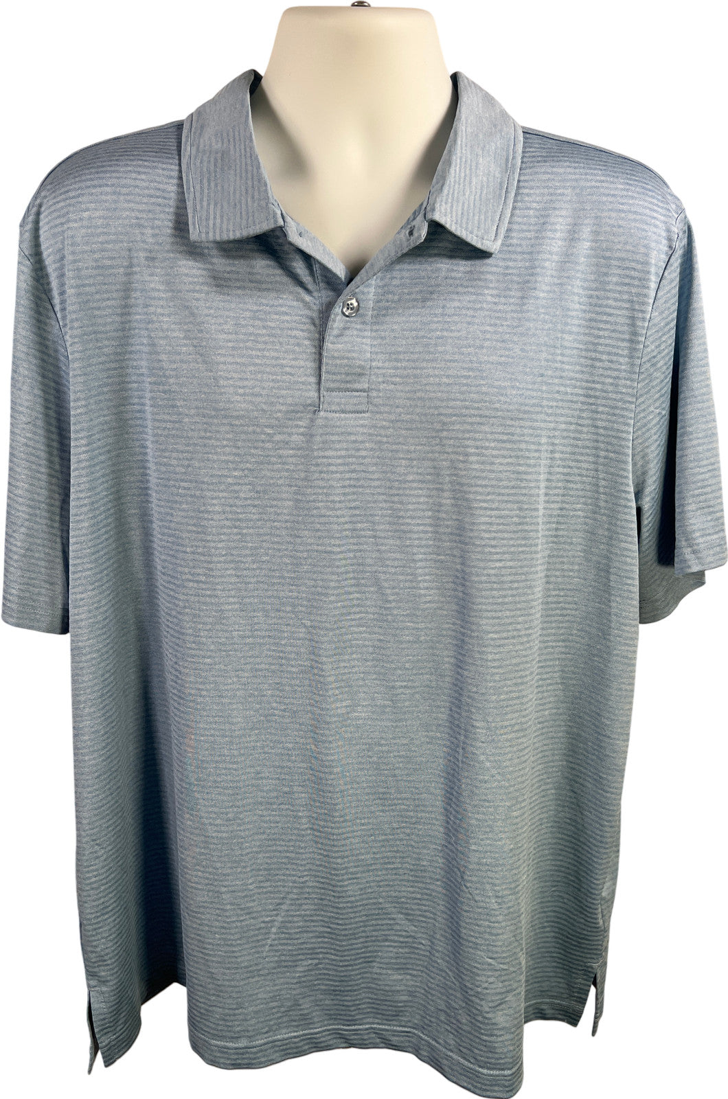 32 Cool Men’s Blue Short Sleeve Athletic Polo Shirt - XXL