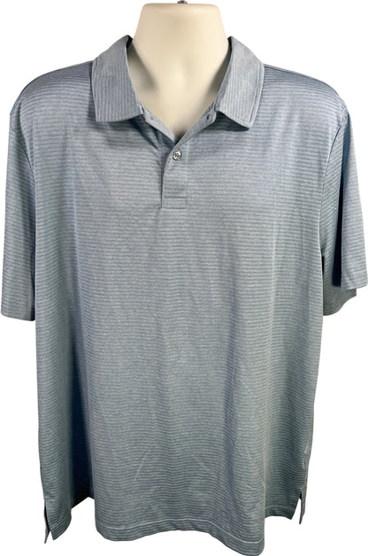 32 Cool Men’s Blue Short Sleeve Athletic Polo Shirt - XXL