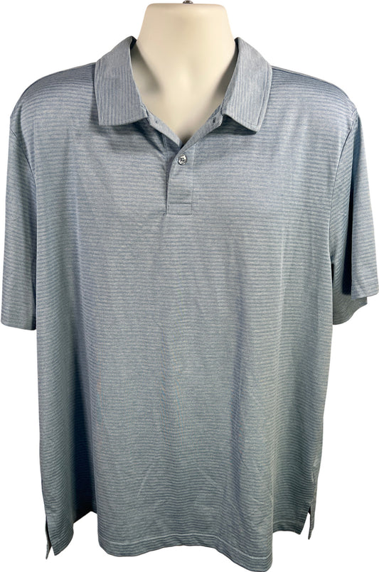 32 Cool Men’s Blue Short Sleeve Athletic Polo Shirt - XXL