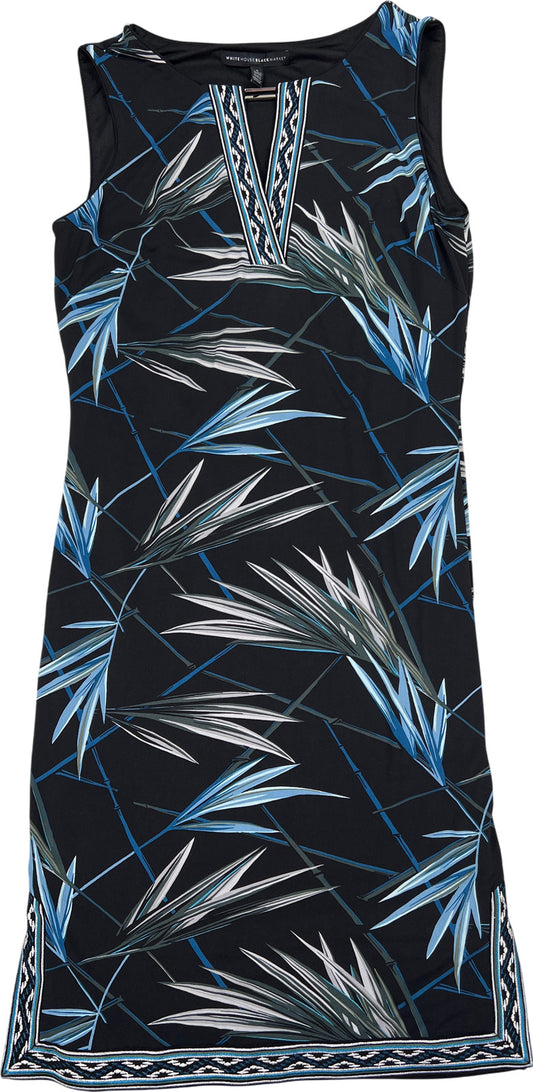 White House Black Market Women’s Black Sleeveless Midi Sheath Dress - S