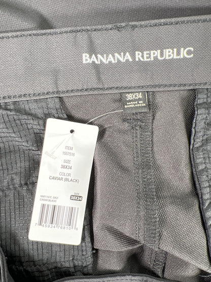 Banana Republic Men’s Black Slim Traveler Dress Pants - 38x34