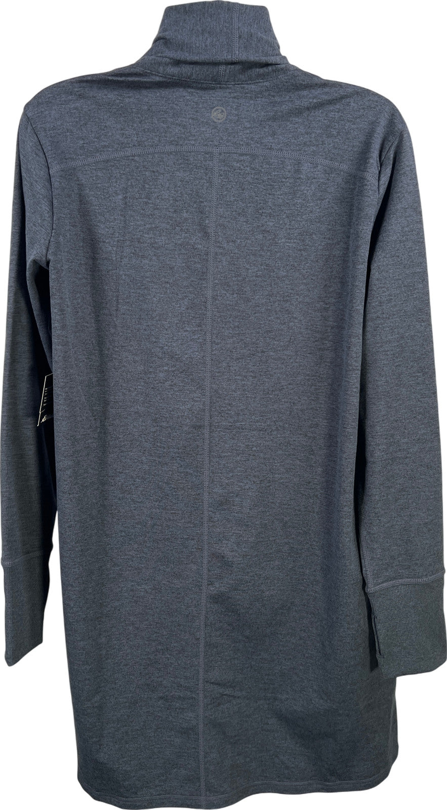 Eddie Bauer Women’s Blue Train Ascent Long Line Twilit Open Wrap Top - M Petite