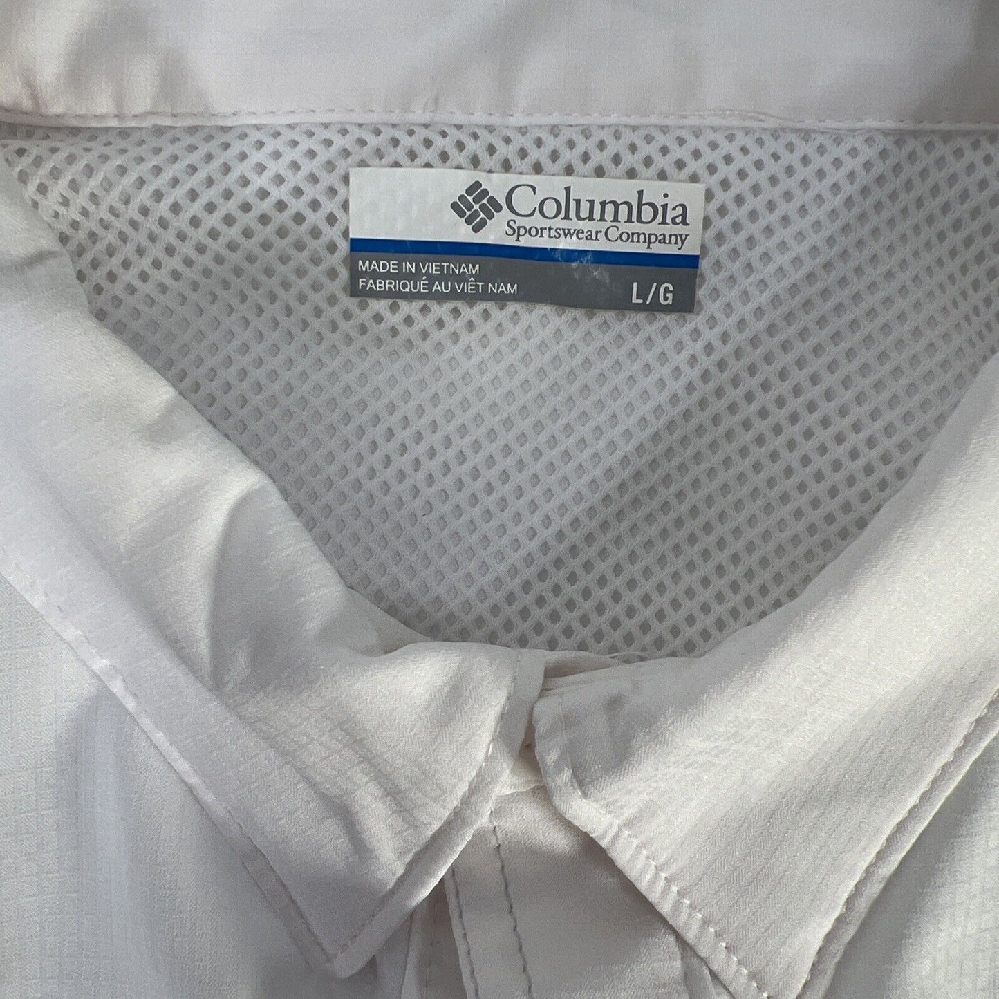 Columbia Men's White Detroit Tigers Spring Training PFG Shirt - L