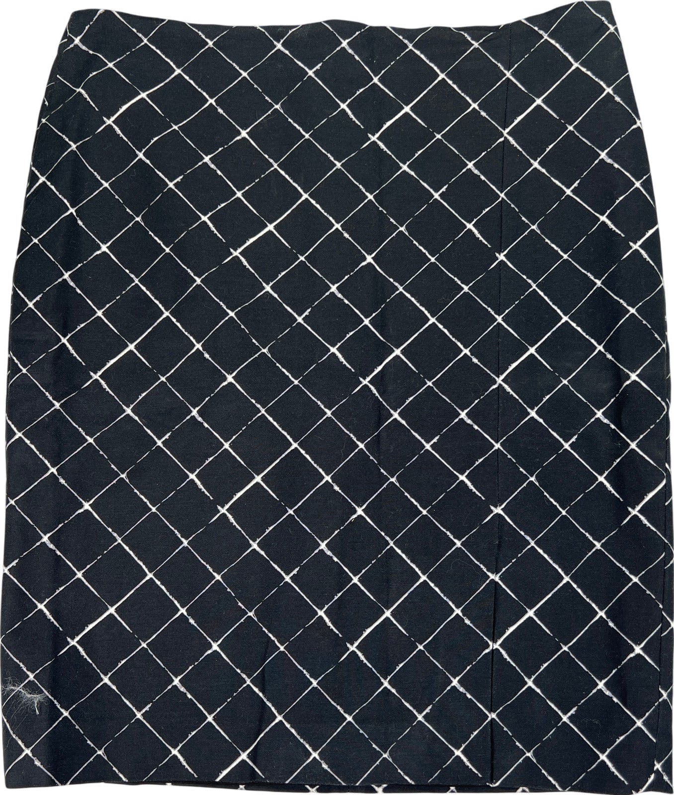 White House Black Market Women’s Black/White Pencil Skirt - 12