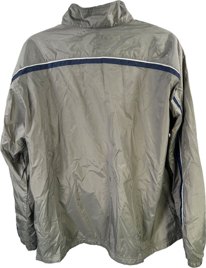 Nike Men’s Gray Long Sleeve Full Zip Windbreaker Jacket - XXL
