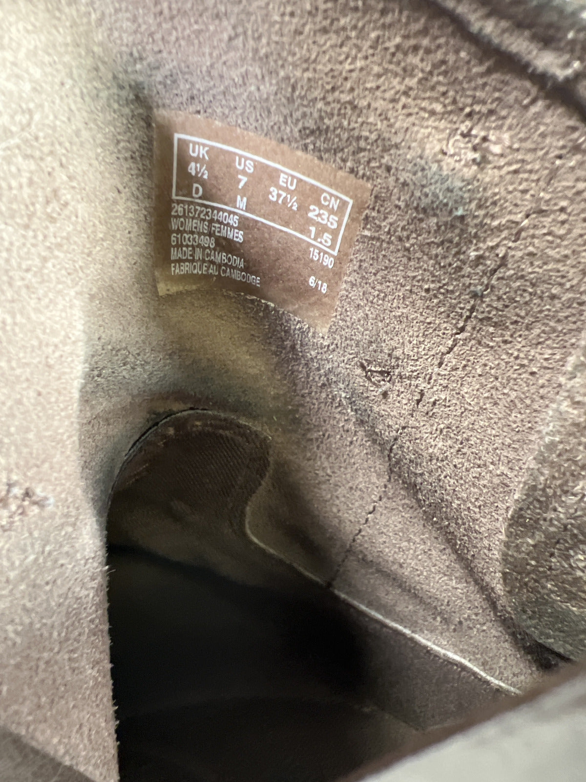 Clarks Collection Women’s Gray Suede Marana Amber Ankle Boots - 7