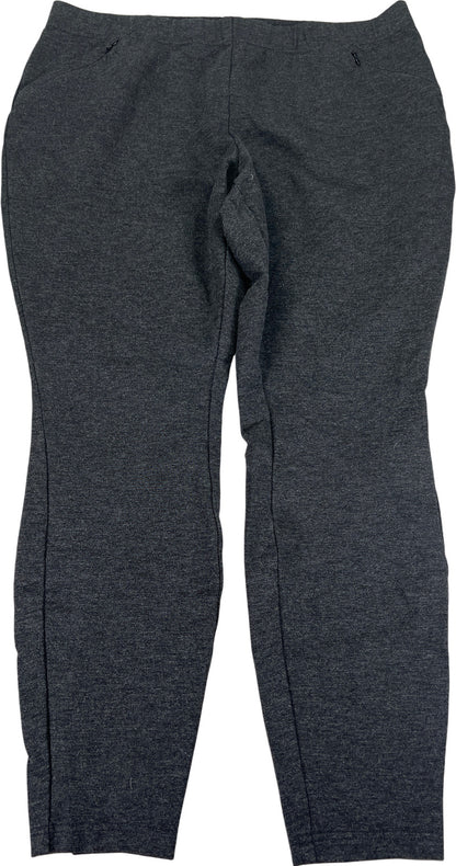 J.Jill Women’s Dark Heather Gray Stretch Waist Pull On Ponte Leggings - L