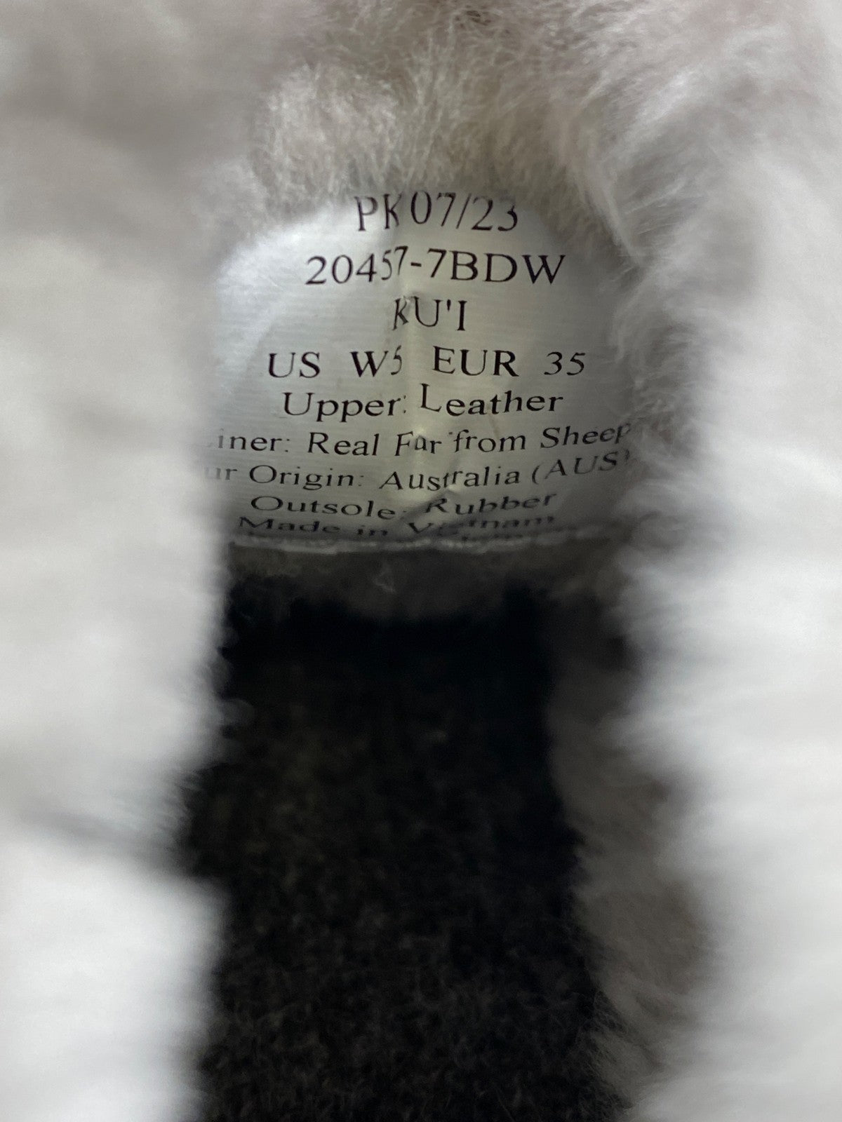 Olukai Women’s Mist Gray Fog Suede KUI Shearling Trim Slippers - 5