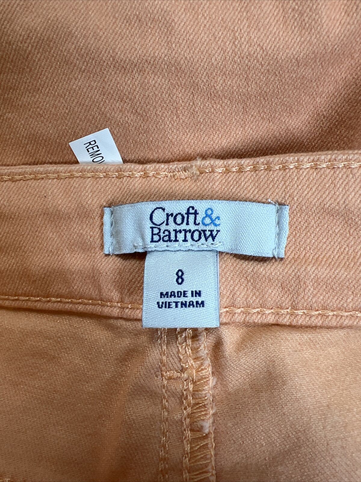 NEW Croft and Barrow Women's Orange Classic Capri Pants - 8