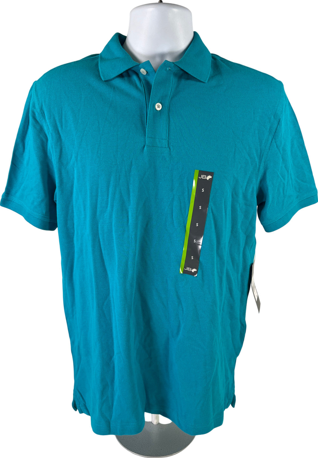 John Bartlett Men’s Blue Short Sleeve Cotton Polo Shirt - S