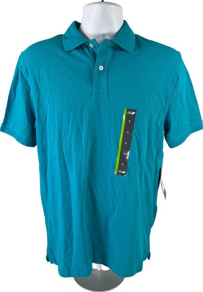 John Bartlett Men’s Blue Short Sleeve Cotton Polo Shirt - S