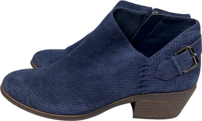 Vince Camuto Women’s Blue Suede Parveen Side Zip Ankle Booties - 7.5