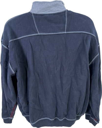 Tommy Bahama Men’s Blue Long Sleeve 1/4 Zip Pullover Sweater - XL