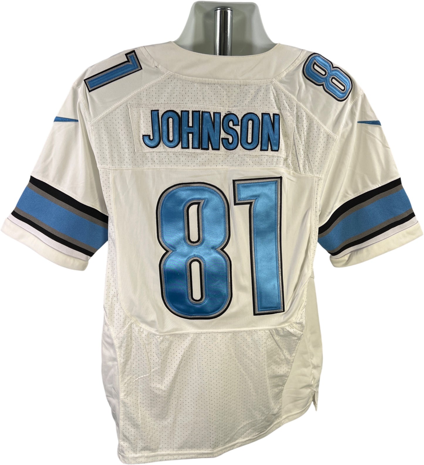 NFL On Field Men’s White Detroit Lions 87 Johnson Football Jersey - 44