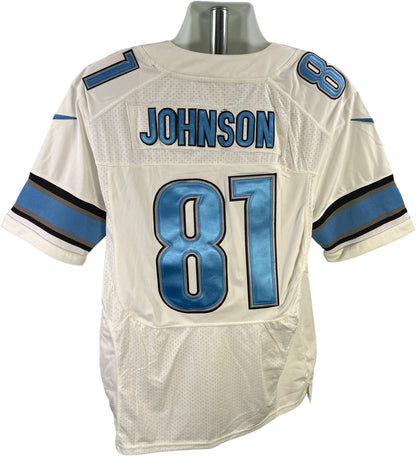 NFL On Field Men’s White Detroit Lions 87 Johnson Football Jersey - 44