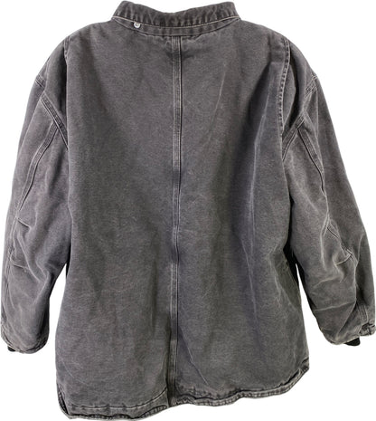 Carhartt Men’s Black Ridge Sherpa Lined Duck Canvas Coat - 2XL