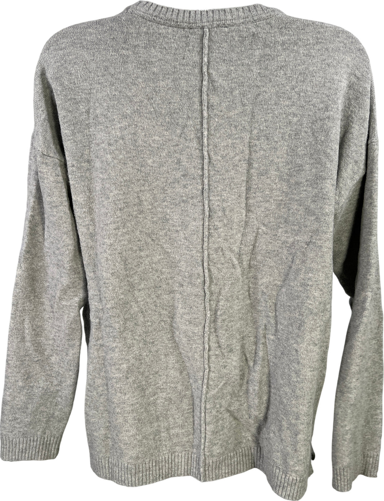 J.Jill Women’s Gray Long Sleeve Pocket Front Sweater - XS