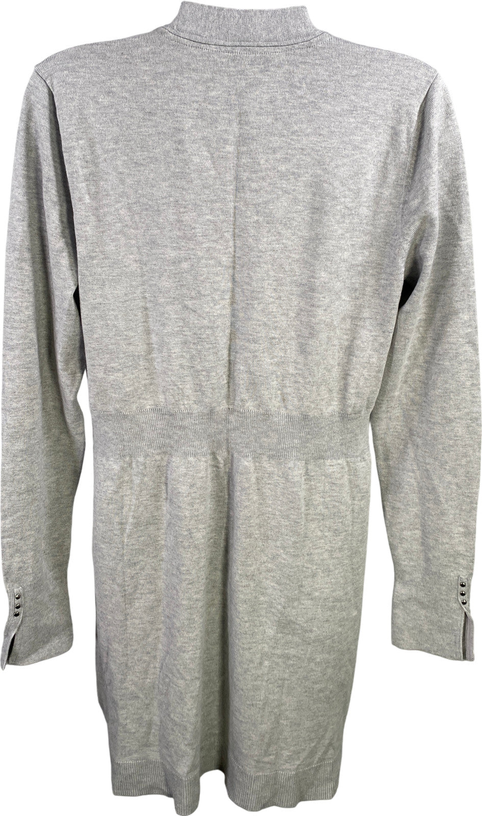 White House Black Market Women’s Gray Long Sleeve Open Cardigan Sweater - S