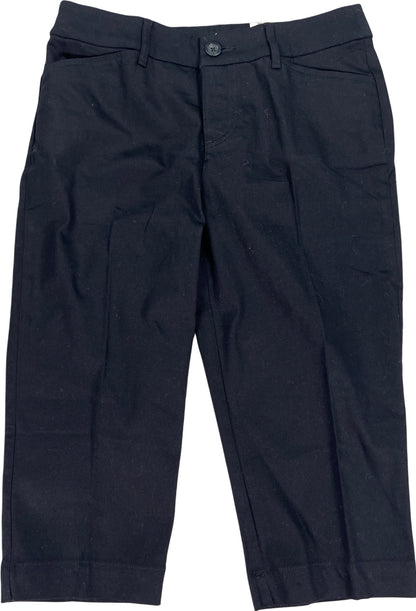 NEW St.Johns Bay Women’s Black Cotton Capri Pants - 6 Petite