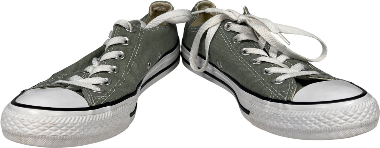 Converse Unisex Gray Canvas Low Top Sneakers - Women’s 8