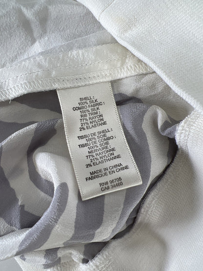 Rebecca Taylor Women’s White Long Sleeve Silk Top Shirt - 0