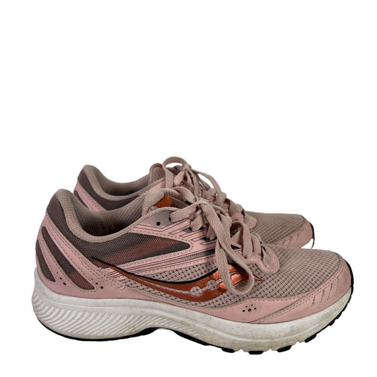 Saucony Women's Pink Lace Up Athletic Shoes - 7