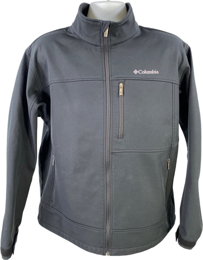 Columbia Men’s Black Fleece Lined Full Zip Soft Shell Jacket - XL