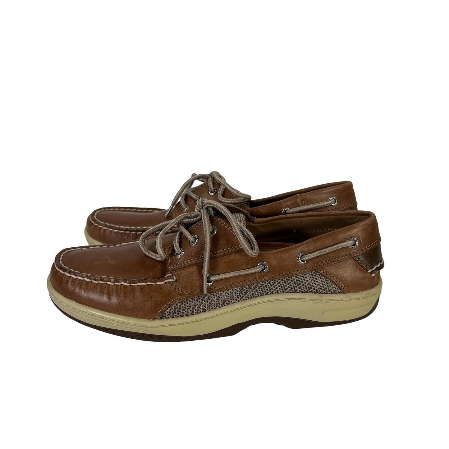 Sperry Men's Brown Leather Billfish 3 Eye Boat Shoes - 10 Wide