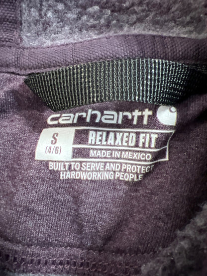 Carhartt Women’s Purple Relaxed Fit Long Sleeve Pullover Sweatshirt - S