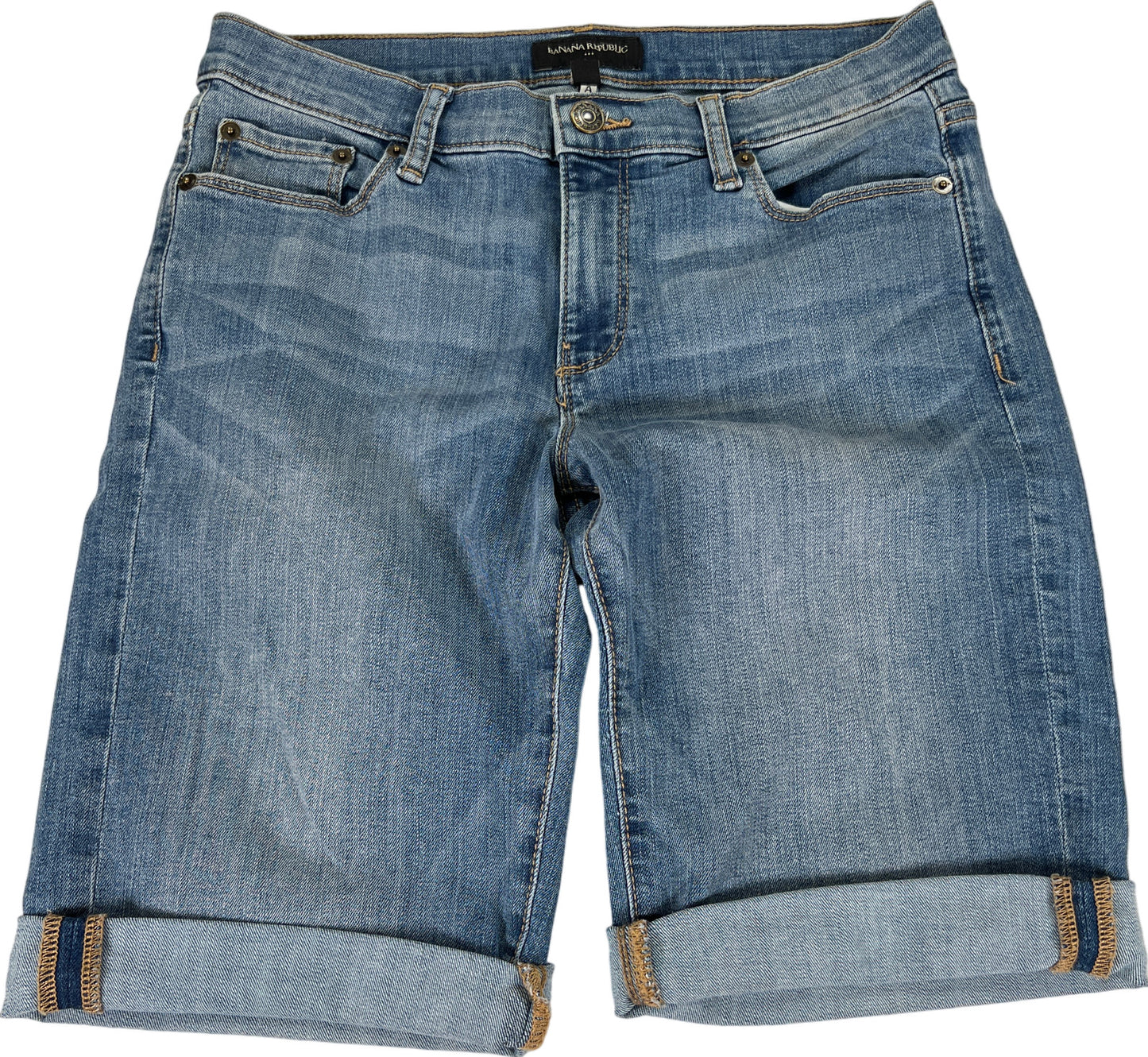 Banana Republic Women’s Medium Wash Bermuda Jean Shorts - 27/4