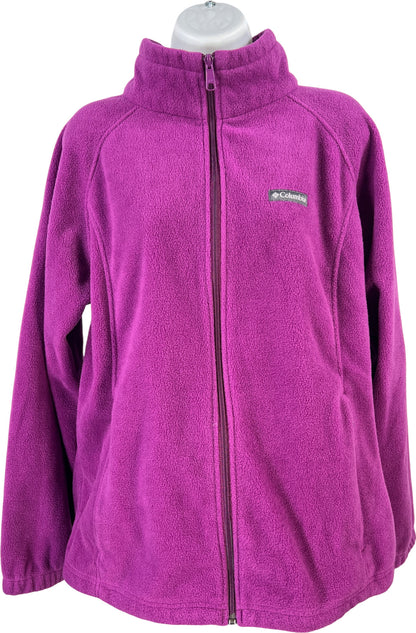 Columbia Women’s Purple Benton Springs Fleece Full Zip Jacket - Plus 2X