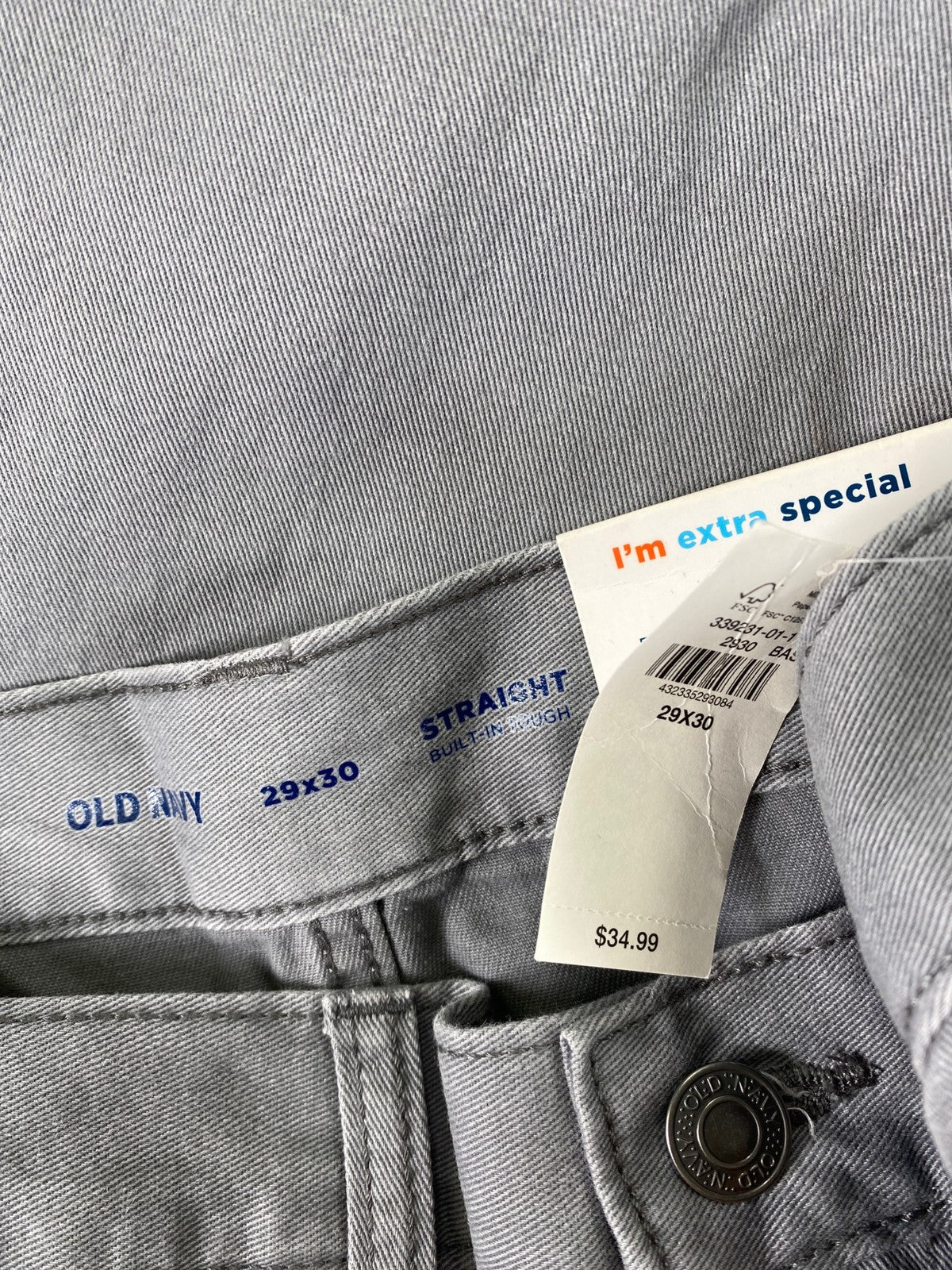 Old Navy Men’s Gray Straight Pants - 29x30