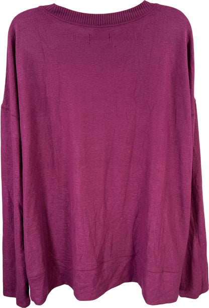 Lucky Brand Women’s Purple Long Sleeve Cozy Crewneck Sweater - XL