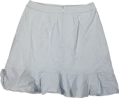 NEW Southern Tide Women’s Blue/White Stripe Seersucker Ruffle Skirt - 6