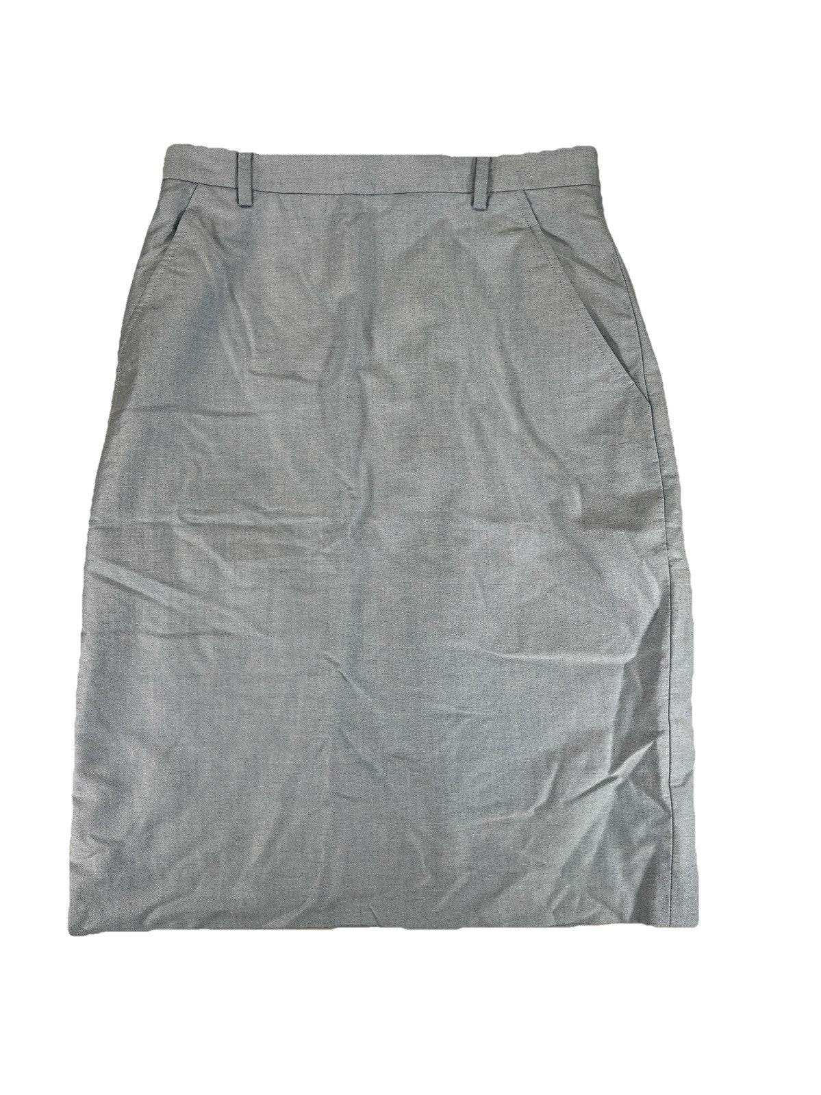 Brooks Brothers Women’s Blue Lined Zip Close Pencil Skirt - 4